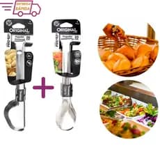 Kit 2 Pegador Salada e Universal Inox 20 cm