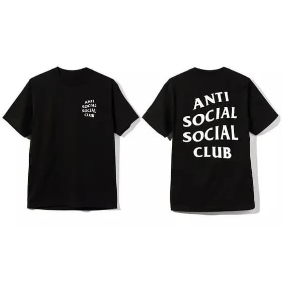 Camiseta anti social 100% algodão super queima de estoque Camiseta Unissex