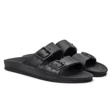 Chinelo Birken Baixo Slide Papete Sandália Feminina Ortopédica Confortável Duas Fivelas