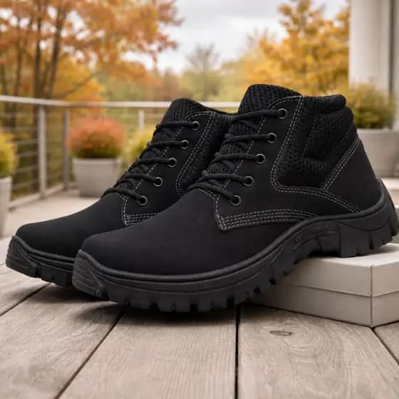 Bota Adventure Masculina Coturno Bota Trabalho Trilha Reforçada Epi Nobuck