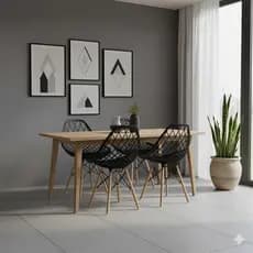 Kit 4 Cadeiras Kaila DSW Ergonômica Sala Cozinha Jantar Varanda Quintal Jardim- Seat&co
