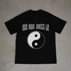 Camiseta Oversized Streetwear Malhão Yin Yang Unissex