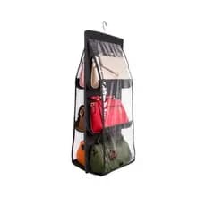 Organizador de bolsa suspensa de 6 /8 bolsos Organizador de artefato de armazenamento Organizador à prova de poeira