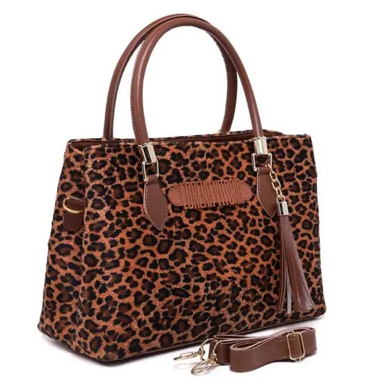 BOLSA SACOLA FEMININA ONÇA TRANSVERSAL