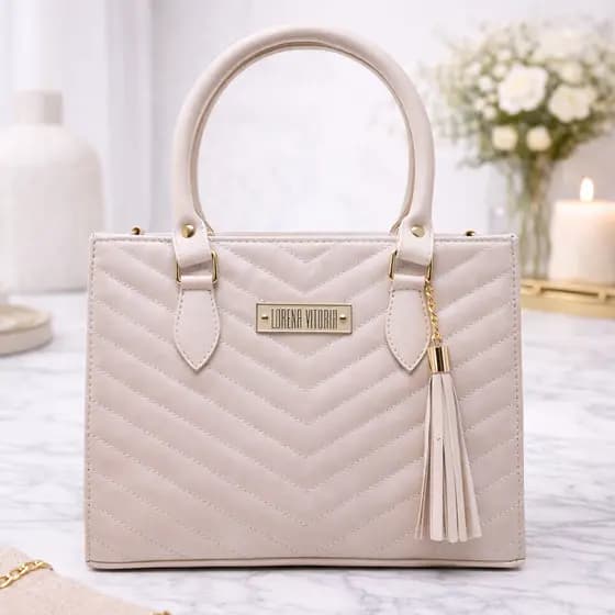 BOLSA FEMININA BORDADA TRANSVERSAL LATERAL ALÇA COM REGULAGEM BORDADA EM "V" LANÇAMENTO