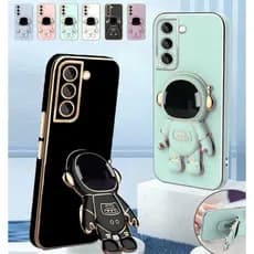 Capinha de Celular Luxuosa com Suporte Astronauta para Samsung S20 FE , S21 FE,S23 FE, S24 FE