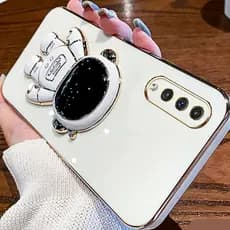 Arthur Capas Capinha de Celular Luxuosa com Suporte Astronauta para Samsung A10S, A30S, A50, A50S