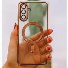 Capinha Transparente Proteção Na Câmera e Indução Magnética Samsung A07,A17,S24,S25,FE,PLUS,ULTRA