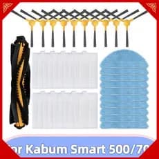 31 Peças Para Kabum Smart 500/700 Robô Aspirador De Pó De Reposição Lavável Escova Lateral Principal Filtro Hepa Pano Es