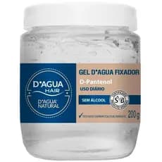 Gel Fixador Dagua Natural Hair com Provitamina B5 D-Pantenol Sem Álcool Uso Diário 200g
