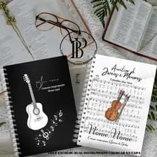 CADERNO DO AUXILIAR DE JOVENS CCB MASCULINO-VOCÊ ESCOLHE QUAL INSTRUMENTO POR NA CAPA