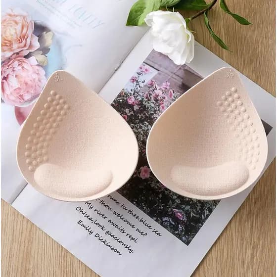 Soutiens De Imitação Macia De Látex Para Substituição De Esportivos Bra Cup Yoga Bikini , Empurra Cima Pads Removíveis
