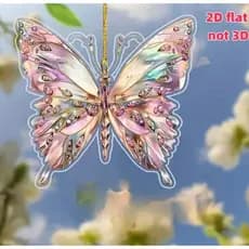 Pingente De Borboleta De Carro , Acrílico Cristal , Decorações De Suspensão
