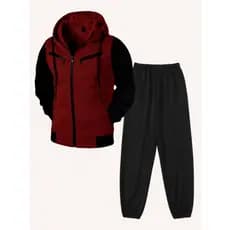 Conjunto 3 Ziper e Calça Moletom Inverno Blusa de Frio Agasalho