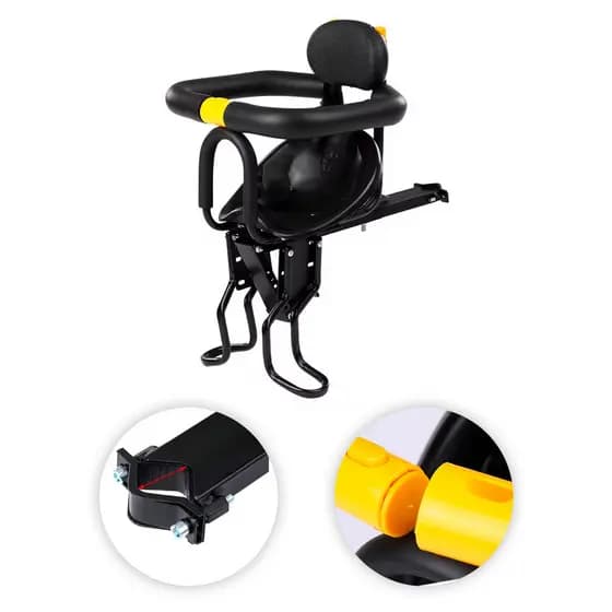 Cadeirinha Premium Dianteira Bicicleta Para Criança 1 A 5 Anos E Até 25kg Segura Bike Universal