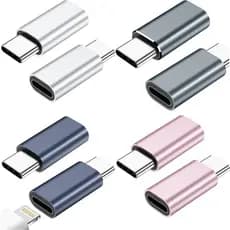 Adaptador OTG USB C Macho Compatível Com Lightning Fêmea Conector