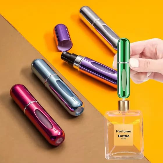 Kit Mini Porta Perfume Recarregável Portátil Spray 5ml - Escolha Seu Kit
