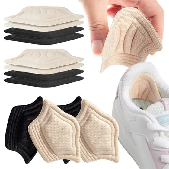 4 Pares Suporte Para Proteção De Calcanhar Pés Ajustável Confortável
