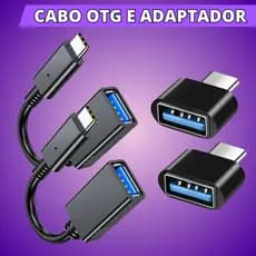 Cabo Adaptador Otg Usb Micro Usb Usb-C Pendrive 2.0 3.0 Celular - Escolha Seu Kit