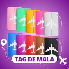 Tags Para Mala Viagem Mochila Bagagem Identificador Seguro Resistente - Escolha Seu Kit
