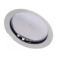 Ralo Click Inteligente Redondo 9.4CM x 9.4CM Cromado Preto Dourado Inox Metal