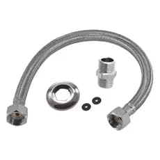 Engate Flexivel RABICHO Mangueira Trançado Aço Inox 40cm/ 60cm Quente Fria femea femea