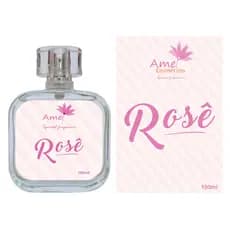 Perfume Rosê Feminino Amei Cosméticos Alta Fixação 33% de Essência Importada EDP