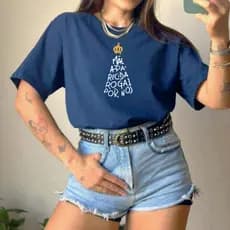 Camiseta Básica Católica Blusa Unisex Nossa Senhora Aparecida Camisa Algodão