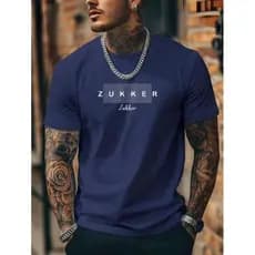 Camiseta Masculina 100% algodao Camisa Gola Redonda Blusa Fio 30.1