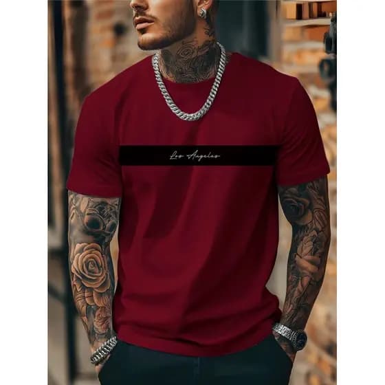 Camiseta Masculina Los Angeles Camiseta Malha premiun 100% algodao Blusa importada Lançamento