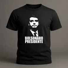 Camiseta masculina Presidente Bolsonaro camisa masculina blusa masculina 100%ALGODÃO blusa premium