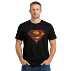 Camiseta Casual Superman 100% Algodão Unissex Lançamento Envio Imediato