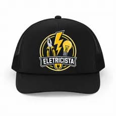 Boné Eletricista com Logo Profissão Ajustável