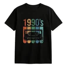 Camiseta Masculina 1990's Cassete Retrô Estilo Vintage