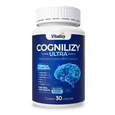 Suplemento Para Foco Concentração Focus Cognição Memória Brain 30 Cápsulas Vitalizy