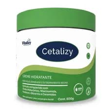 Creme Hidratante Corporal Facial 500g Para Pele Seca Sensível e Extra Seca Sem Perfume Hidratação Intensa Vitalizy