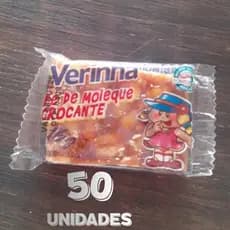 Pé de Moleque Crocante 50 unid embalado individual 800g  Doce de Amendoim
