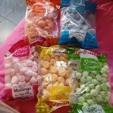 Suspiro Crocante Caseiro 100g sabores Leite condensado, Morango, Limão, Laranja e Maracujá