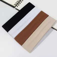 Faixas de Cabelo Penteados e Esportes Preto, Branco, Marrom e Bege