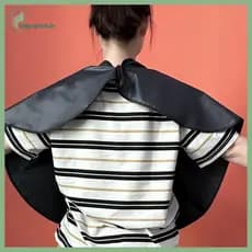 STHB Capa De Corte De Cabelo Pro Salão De Cabeleireiro Vestido De Pano Barbeiro Bla À Prova Dwaterproof Água Avental Cap
