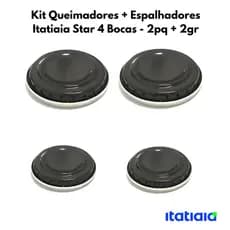 Kit Tampinhas Queimador de Fogão Itatiaia Star 4 Bocas (13906)