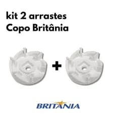 Kit com 2 arrastes para copo de Liq Britânia Diamante