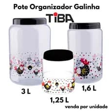 Pote Plástico com tampa de Rosca - unidade