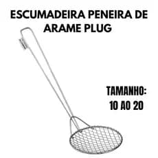 Escumadeira Peneira De Arame Plug