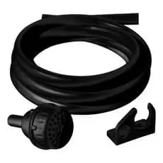 Chuveirinho com mangueira 2,10m e suporte preto T1034 Sintex