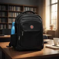 Mochila De Couro Grande Trabalho Faculdade Viagem Reforçada