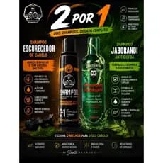 Kit 2 Shampoo 1 Escurecedor 1 Antiqueda Dom Pelo 250 ml Escurecedor de Cabelo