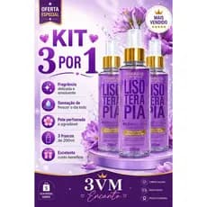 Kit Body Splash Lisoterapia Feminino 200 ml Melhor Qualidade