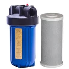 Kit Filtro de água Carvão Carbon Block BIG 10" 1" Alta Vazão 3.000L para purificador de água residencial empresarial