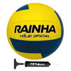 Kit Bola de Vôlei Rainha 2.0 PRO + Bomba de Ar